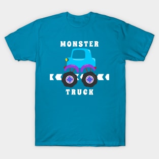 Vector illustration of monster truck with cartoon style. T-Shirt